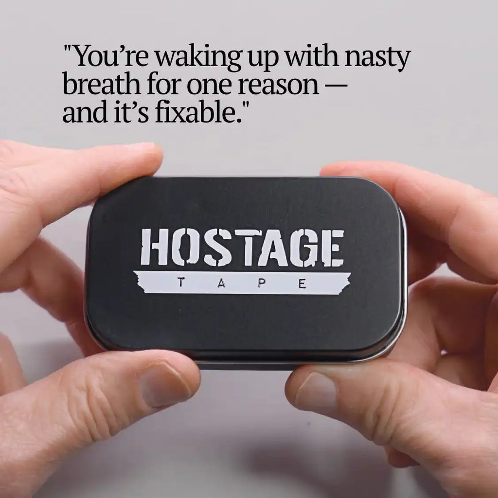 Hostage Tape Starter Trial - 30 Day Pack Mouth Tape and Nose Strips + FREE Bedside Tin + FREE $50 Gift Code