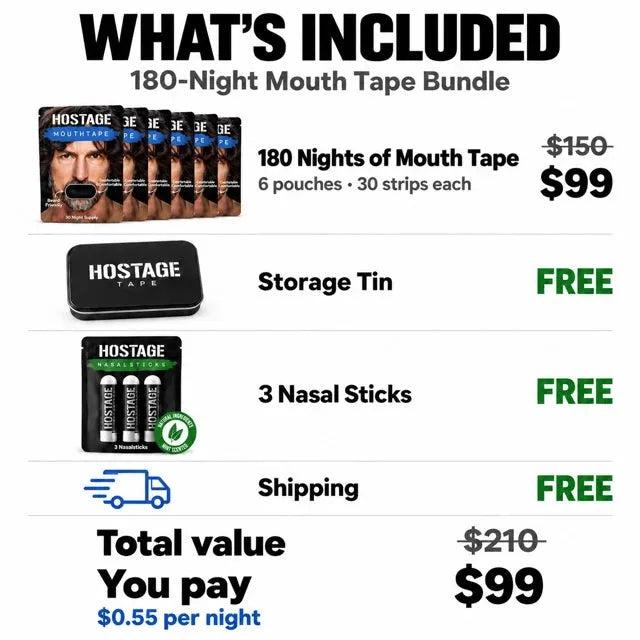 Mouth Tape Bundle + Nasal Sticks + Tin Secondary image