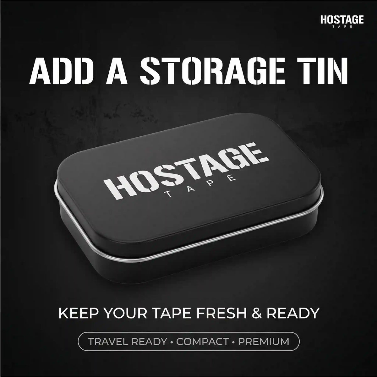 Hostage Mouth Tape Storage Tin