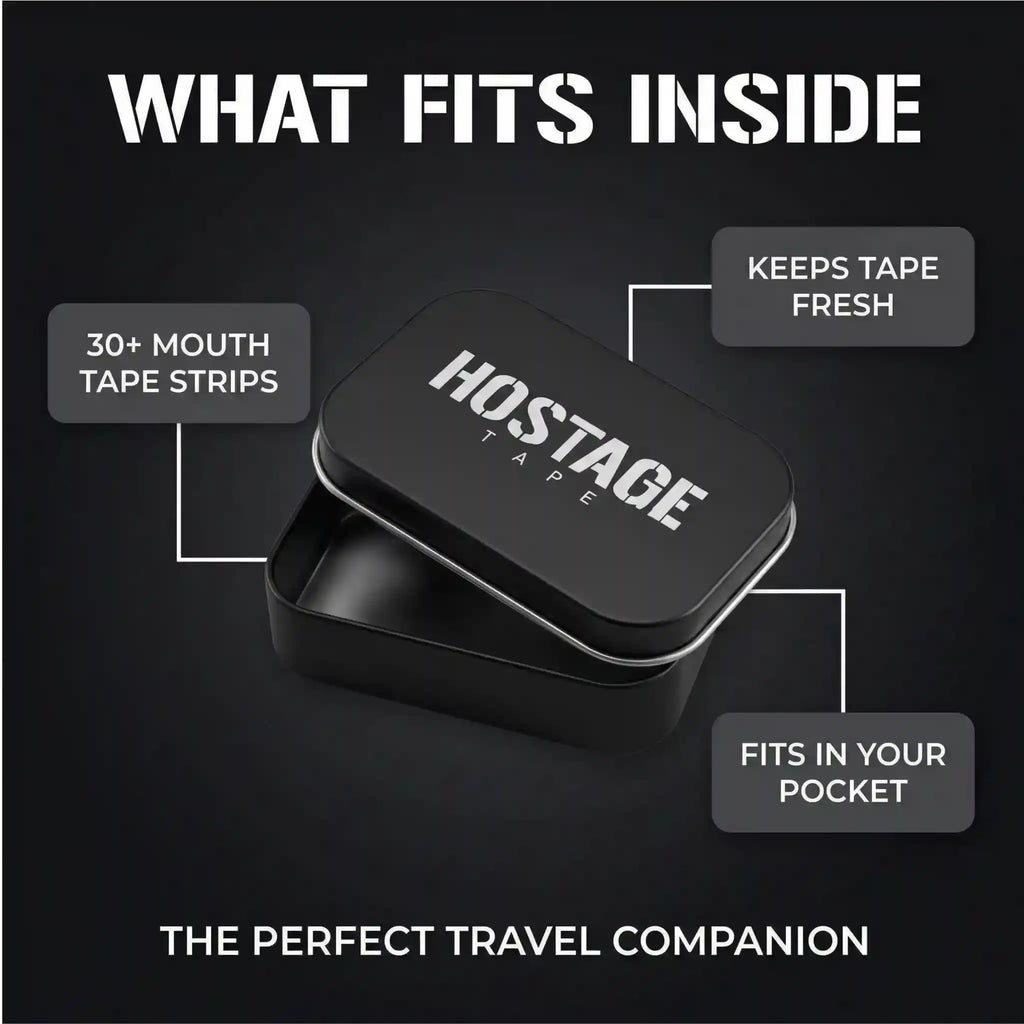 Hostage Mouth Tape Storage Tin