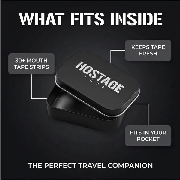 Hostage Mouth Tape Storage Tin