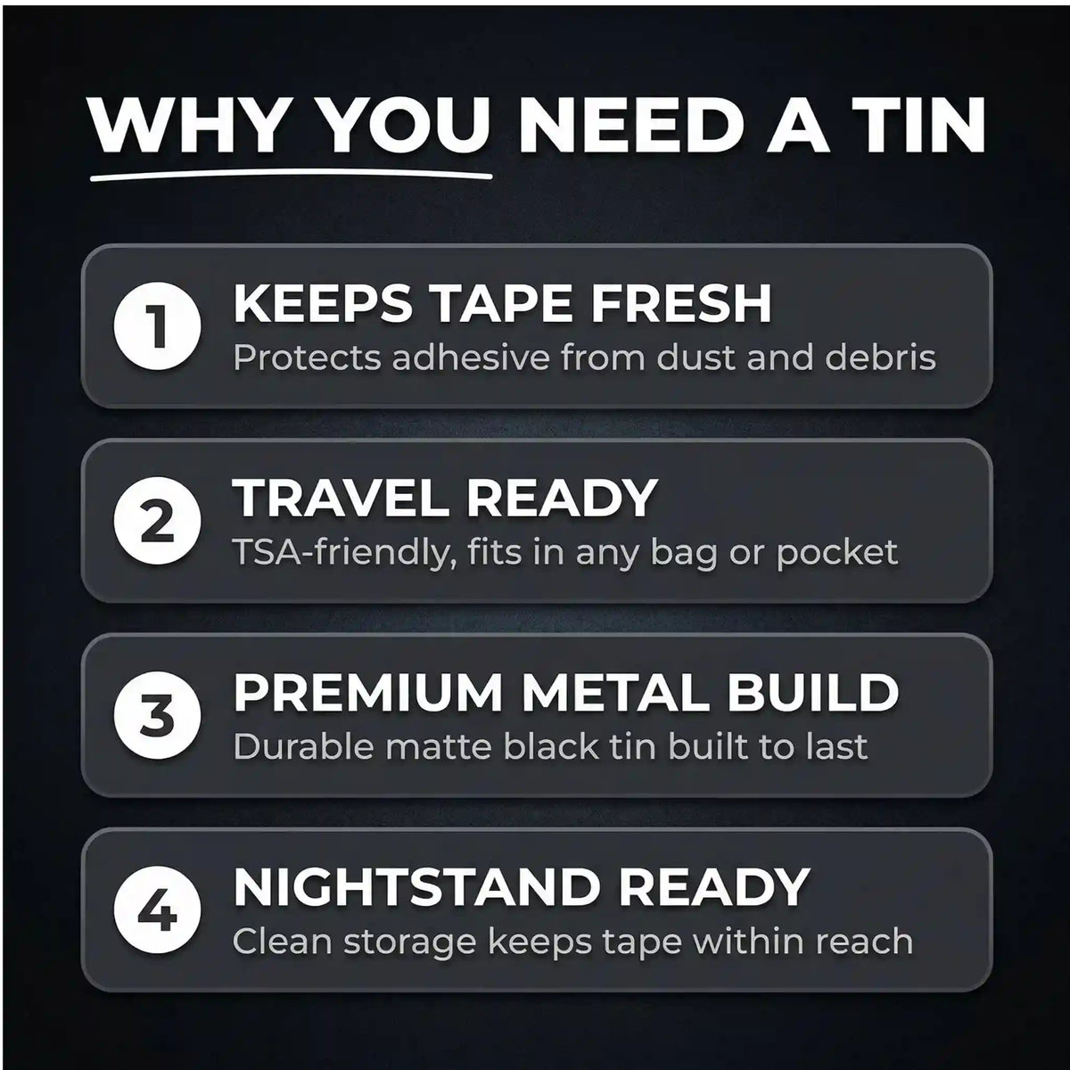 Hostage Mouth Tape Storage Tin
