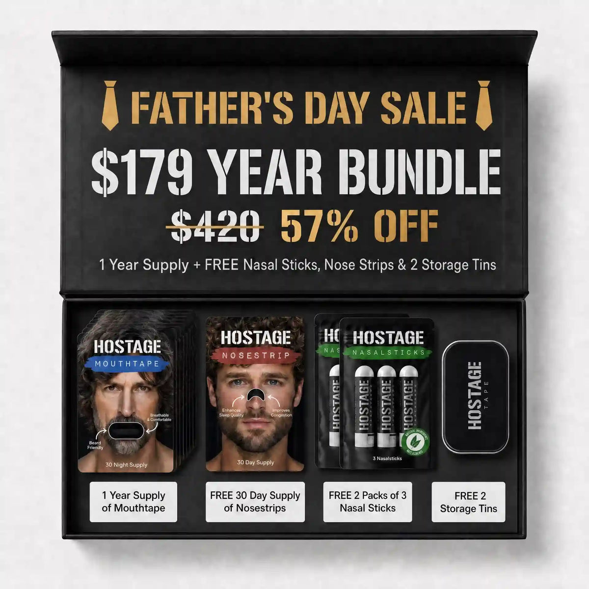 Fathers Day Sale - Mouth Tape Year Bundle Main image