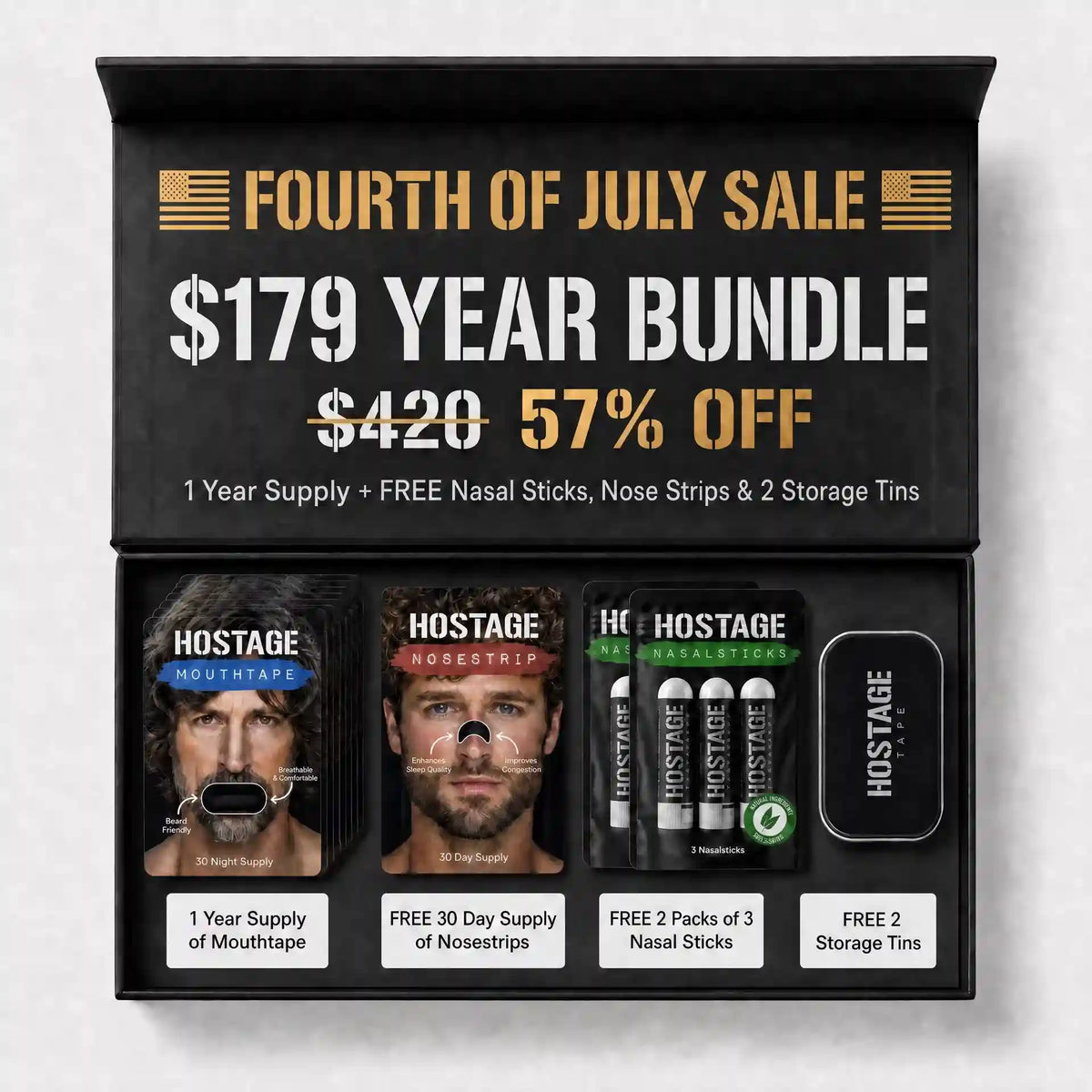 Fourth of July Sale - Mouth Tape Year Bundle Main image