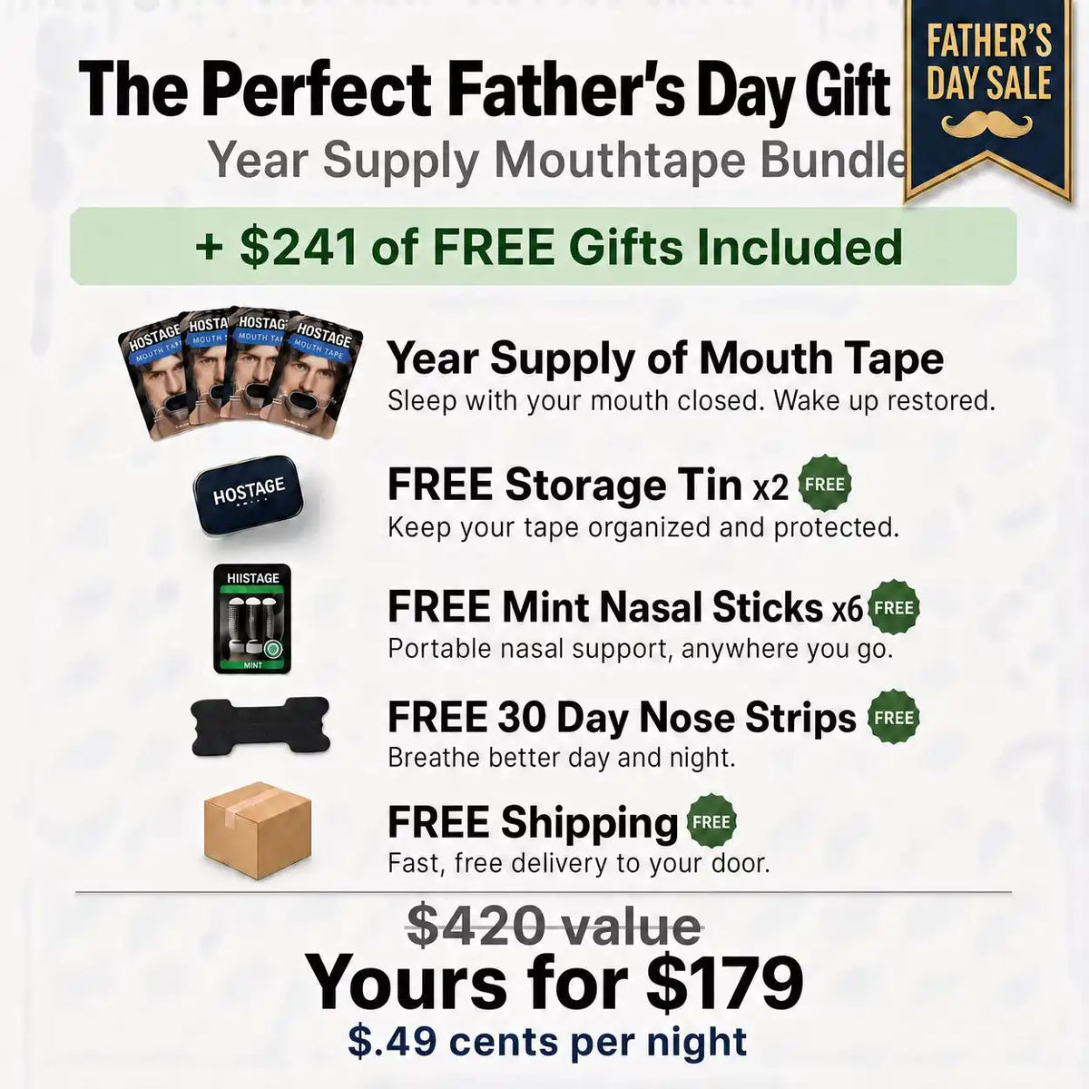 Fourth of July Sale - Mouth Tape Year Bundle