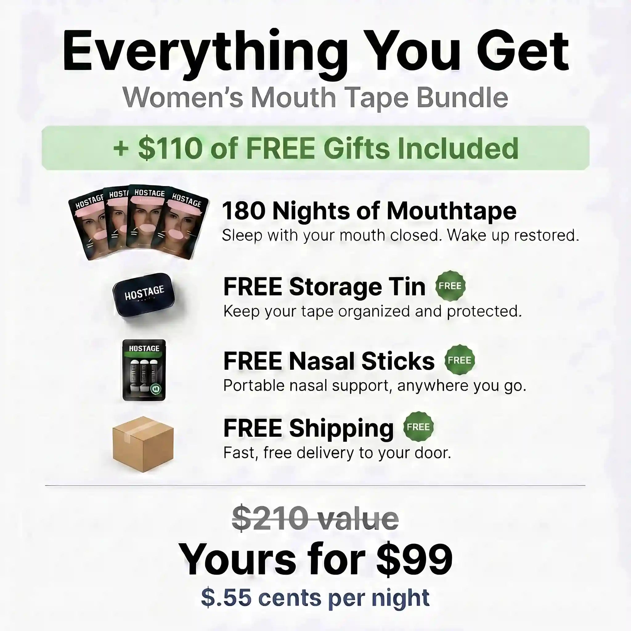 Women's Mouth Tape Bundle Secondary image